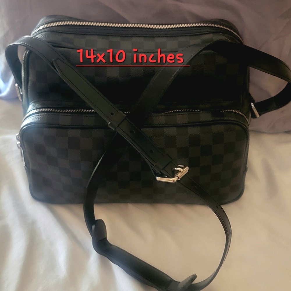 Authentic Louis Vuitton Black Checkered Men's Bag